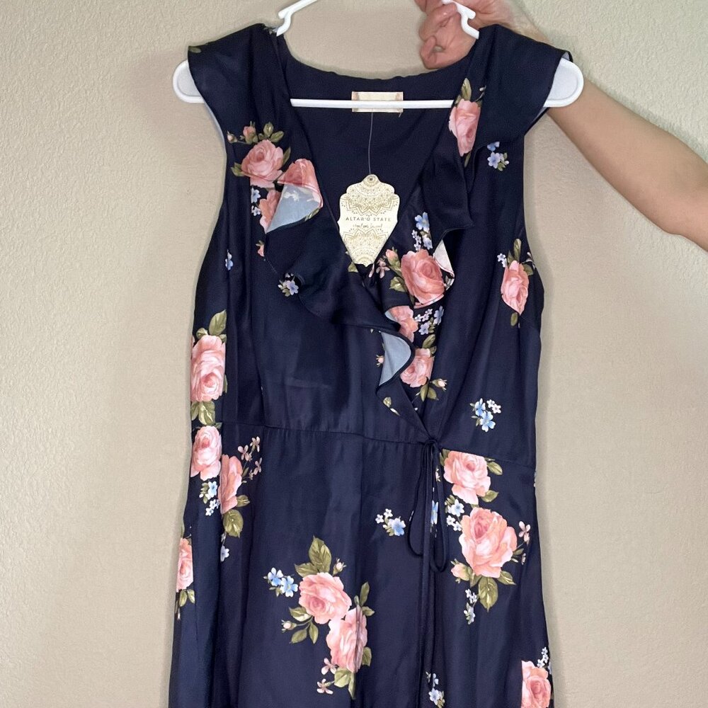 altard state navy floral dress